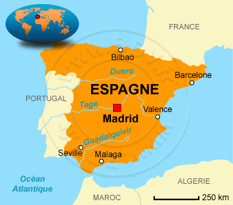 carte espagne bilbao