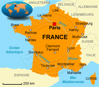 Carte de la France