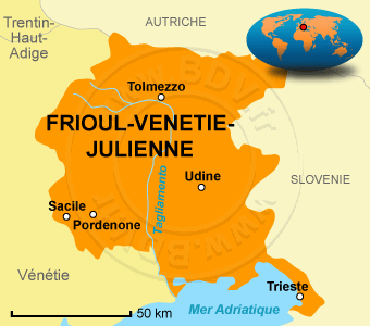 Carte du Frioul Venetie Julienne