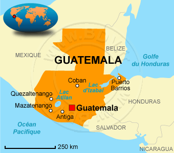 guatemala carte du monde