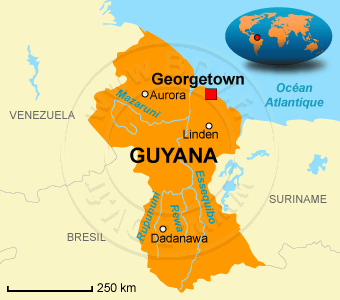 carte de guyana