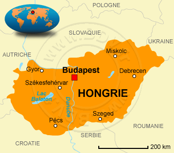 Carte de la Hongrie