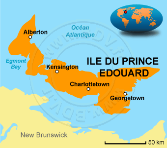 Carte de l'Ile du Prince Édouard