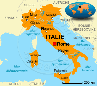 rome carte italie