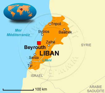 Carte du Liban