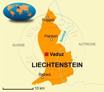liechtenstein carte du monde