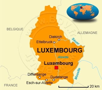 Carte du Luxembourg