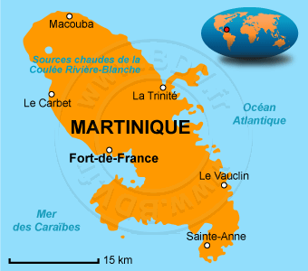 Carte de la Martinique