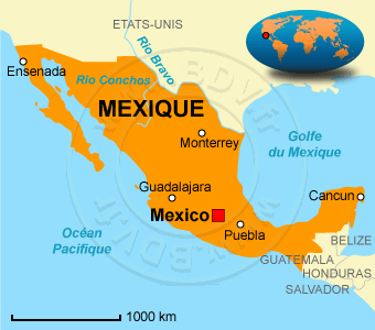 Carte du Mexique