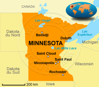 Carte du Minnesota