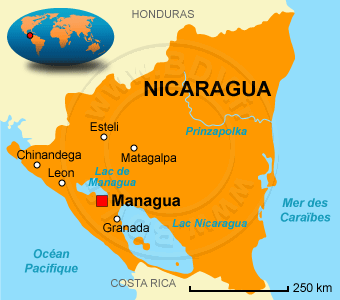 Carte du Nicaragua