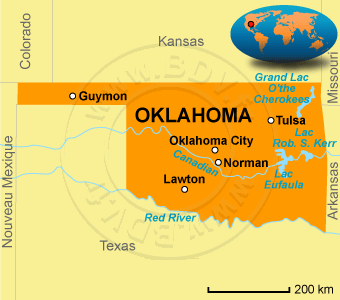 Carte de l'Oklahoma