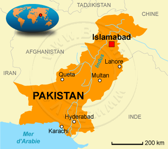 Carte du Pakistan