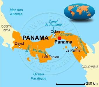 Carte du Panama