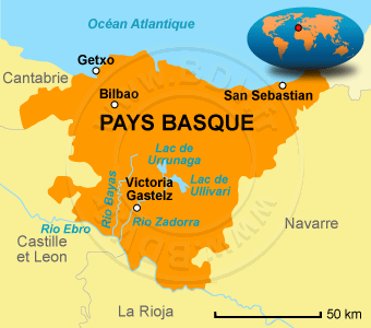 Carte du Pays Basque