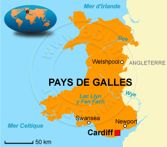 Pays De Galles Voyages Cartes