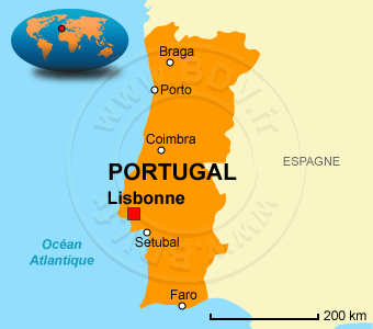 Carte du Portugal