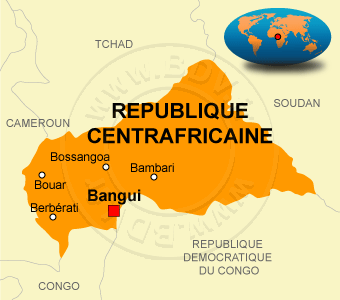 Carte de la République Centrafricaine