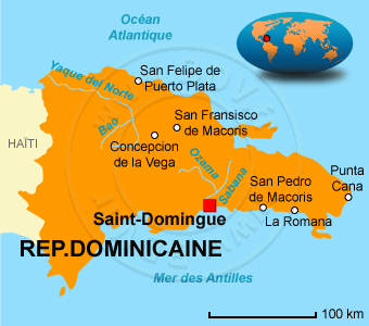 république dominicaine carte