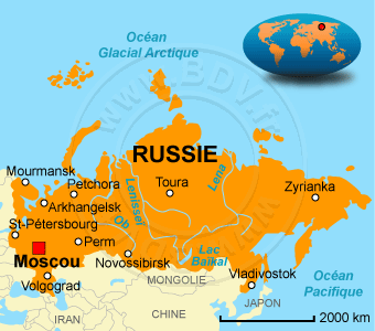 moscou carte de la russie