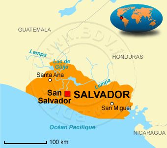 Carte du El Salvador