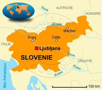 Carte de la Slovénie