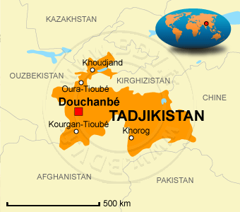 Carte du Tadjikistan