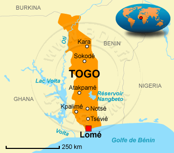 Carte du Togo