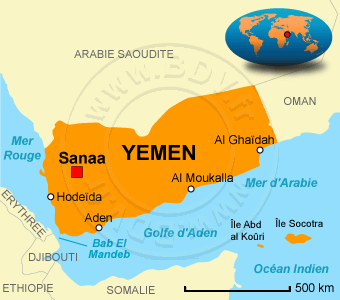 yemen carte du monde