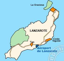 Plan de l'Aéroport de Lanzarote
