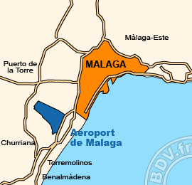 Plan de lAéroport de Malaga