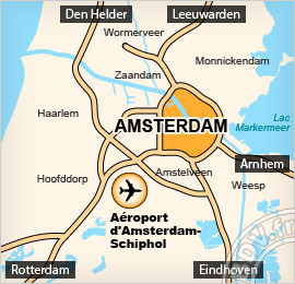 Plan de l'aéroport de Amsterdam