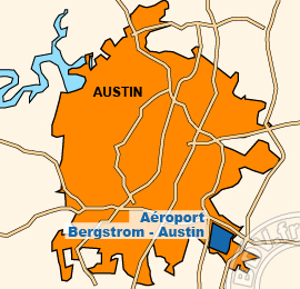 Plan de lAéroport Bergstrom - Austin