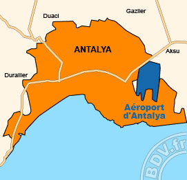 Plan de lAéroport international d'Antalya