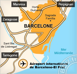 Plan de l'aéroport de Barcelone