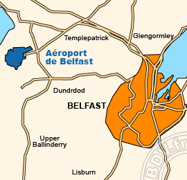 Plan de lAéroport International de Belfast