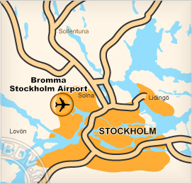 Plan de lAéroport de Stockholm - Bromma
