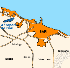 Plan de lAéroport de Bari - Palese