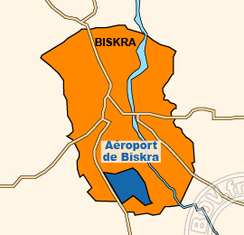 Plan de lAéroport de Biskra