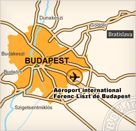 Plan de lAéroport Ferihegy - Budapest