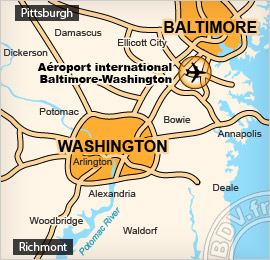 Plan de l'aéroport de Washington