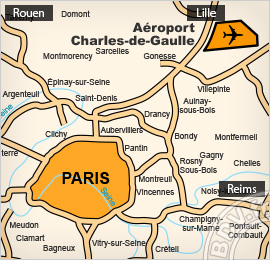 Plan de lAéroport Roissy-Charles de Gaulle