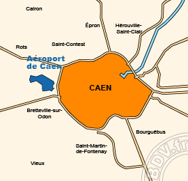 Plan de l'Aéroport de Caen - Carpiquet