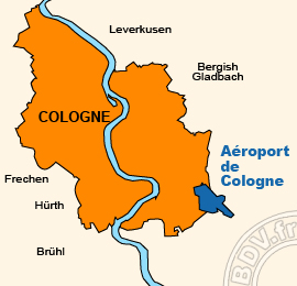 Plan de lAéroport de Cologne - Bonn