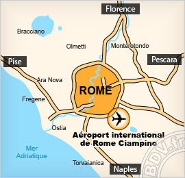 Plan de l'aéroport de Rome