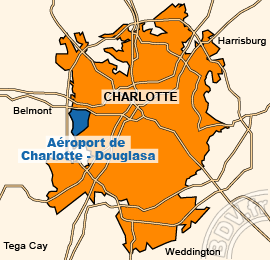 Plan de lAéroport de Charlotte - Douglas