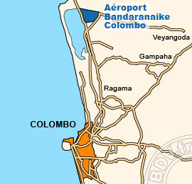 Options de transfert de l'aéroport de Colombo au centre-ville