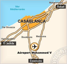 Plan de l'aéroport de Casablanca