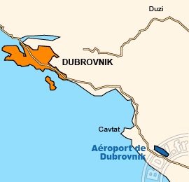 Plan de lAéroport de Dubrovnik