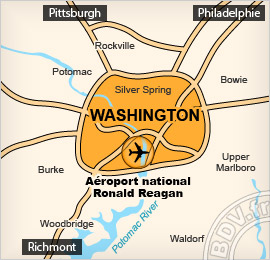 Plan de lAéroport Ronald Reagan National - Washington